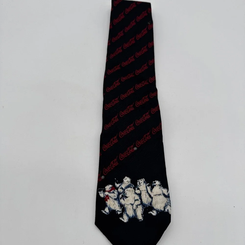 Vintage Coca Cola Logo Polar Bear Neck‎ Tie New With Tags